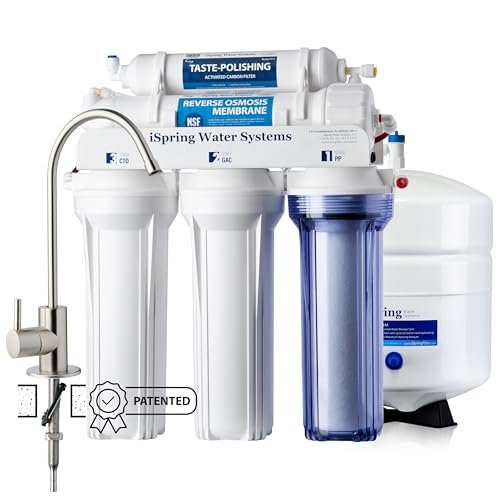 iSpring RCC7-BN 5-Stage Reverse Osmosis System (NSF certified, 75 GPD)