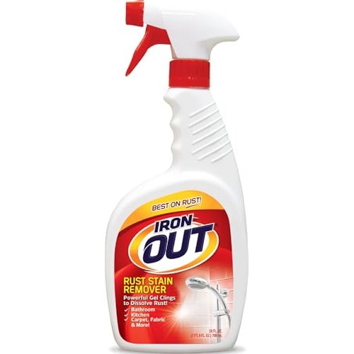 Iron OUT Rust Stain Remover Spray with Cling, No-Scrub Cleaner, 24 oz