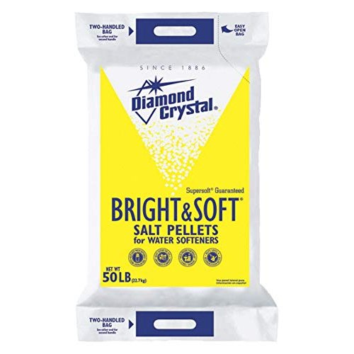 Diamond Crystal 50 lb. Water Softener Salt, Bright & Soft Series, Pellets